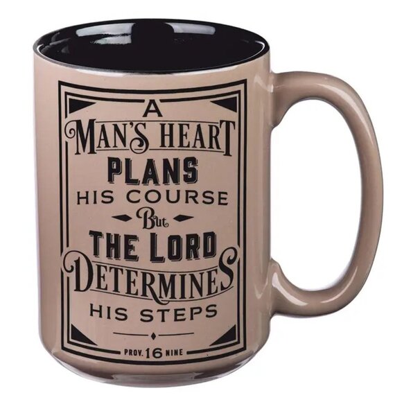 Other - A Man's Heart Prov. 16:9 Mug